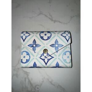 Louis Vuitton Blue Victorine Small Wallet - Excellent Condition